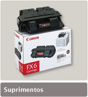 Suprimentos originais Canon e Samsung